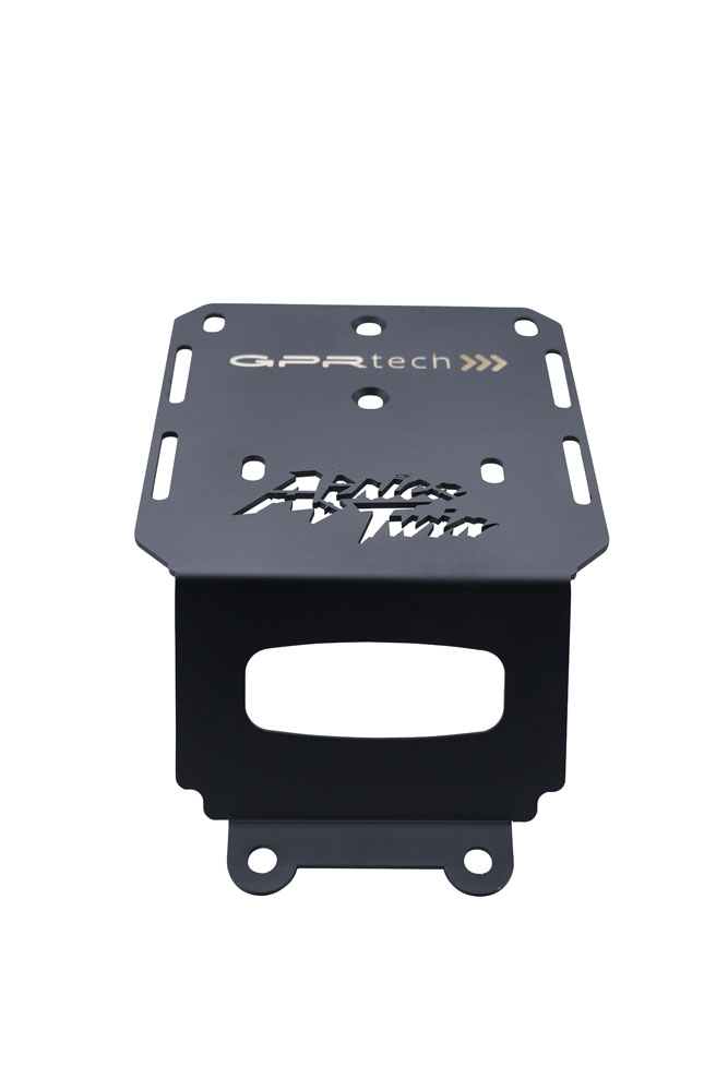 Top case en aluminium, couleur argent avec plaque spécifique incluse Top-case GPR TECH compatible avec  Honda Crf 1000 L Africa Twin Adventure Sport 2018/2020 e4