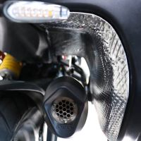 Pot echappement compatible avec Ducati Multistrada V4 - S 2022-2024, Furore Evo4 Poppy, Échappement légal, homologué,silencieux avec db killer amovible et tuyau de liaison spécifique 