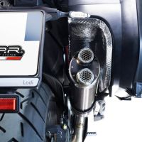 Pot echappement compatible avec Ducati Multistrada V4 - S 2022-2024, Dual Inox, Échappement légal, homologué,silencieux avec db killer amovible et tuyau de liaison spécifique 