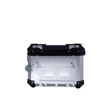 Paire de valises latérales en aluminium avec côté droit profilé, couleur argent avec support de valise spécifique GPR TECH compatible avec  Bmw F 850 Gs 2021/2023 e5
