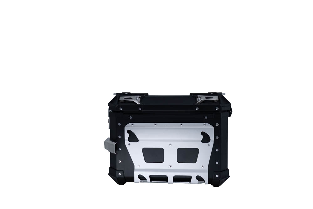 Paire de valises latérales en aluminium avec côté droit profilé, couleur noire avec support de valise spécifique GPR TECH compatible avec  Bmw F 850 Gs 2021/2023 e5
