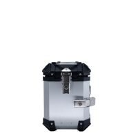 Paire de valises latérales en aluminium avec côté droit profilé, couleur argent avec support de valise spécifique GPR TECH compatible avec  Bmw F 850 Gs 2021/2023 e5
