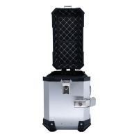 Paire de valises latérales en aluminium avec côté droit profilé, couleur argent avec support de valise spécifique GPR TECH compatible avec  Bmw F 850 Gs 2021/2023 e5