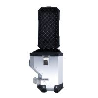 Paire de valises latérales en aluminium avec côté droit profilé, couleur argent avec support de valise spécifique GPR TECH compatible avec  Bmw F 850 Gs 2021/2023 e5