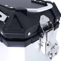 Paire de valises latérales en aluminium avec côté droit profilé, couleur noire avec support de valise spécifique GPR TECH compatible avec  Bmw F 850 Gs 2021/2023 e5