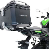 Top case en aluminium, couleur noire avec plaque spécifique incluse GPR TECH compatible avec  Kawasaki Versys 650 2021/2022 e5