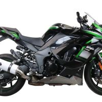 Pot echappement compatible avec Kawasaki Ninja 1000 Sx 2021-2024, Albus Evo4, Échappement légal, homologué,silencieux avec db killer amovible et tuyau de liaison spécifique 