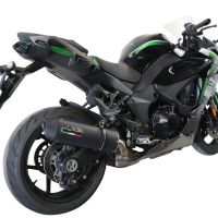 Pot echappement compatible avec Kawasaki Ninja 1000 Sx 2020-2020, Furore Evo4 Nero, Échappement légal, homologué,silencieux avec db killer amovible et tuyau de liaison spécifique 