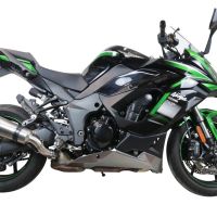 Pot echappement compatible avec Kawasaki Ninja 1000 Sx 2020-2020, Gpe Ann. titanium, Pot échappement racing, avec les tuyaux de liaison, article sans homologation 