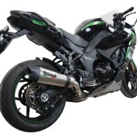 Pot echappement compatible avec Kawasaki Ninja 1000 Sx 2020-2020, Gpe Ann. titanium, Pot échappement racing, avec les tuyaux de liaison, article sans homologation 