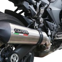 Pot echappement compatible avec Kawasaki Ninja 1000 Sx 2020-2020, Gpe Ann. titanium, Pot échappement racing, avec les tuyaux de liaison, article sans homologation 