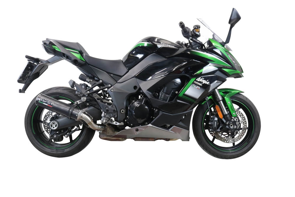 Pot echappement compatible avec Kawasaki Ninja 1000 Sx 2020-2020, M3 Poppy , Pot échappement racing, avec les tuyaux de liaison, article sans homologation 