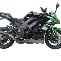 Pot echappement compatible avec Kawasaki Ninja 1000 Sx 2020-2020, M3 Poppy , Pot échappement racing, avec les tuyaux de liaison, article sans homologation 