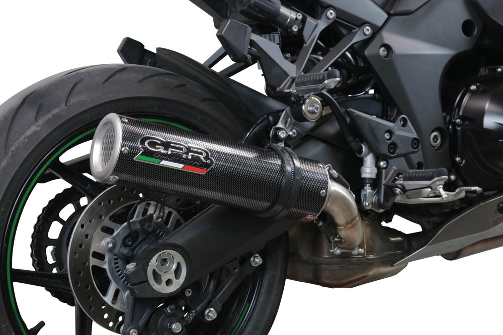 Pot echappement compatible avec Kawasaki Ninja 1000 Sx 2020-2020, M3 Poppy , Pot échappement racing, avec les tuyaux de liaison, article sans homologation 