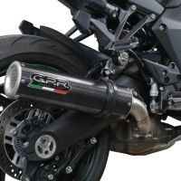Pot echappement compatible avec Kawasaki Ninja 1000 Sx 2020-2020, M3 Poppy , Pot échappement racing, avec les tuyaux de liaison, article sans homologation 