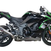 Pot echappement compatible avec Kawasaki Ninja 1000 Sx 2020-2020, Powercone Evo, Échappement légal, homologué,silencieux avec db killer amovible et tuyau de liaison spécifique 