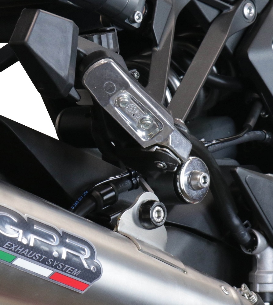 Pot echappement compatible avec Kawasaki Ninja 1000 Sx 2020-2020, Powercone Evo, Échappement légal, homologué,silencieux avec db killer amovible et tuyau de liaison spécifique 