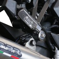 Pot echappement compatible avec Kawasaki Ninja 1000 Sx 2020-2020, Powercone Evo, Échappement légal, homologué,silencieux avec db killer amovible et tuyau de liaison spécifique 