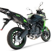 Pot echappement compatible avec Kawasaki Versys 650 2015-2016, M3 Inox , Homologué et légal, système d'échappement complet avec catalyseur et db killer amovible 