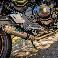 Pot echappement compatible avec Kawasaki Z 650 RS 2021-2023, Deeptone Inox, Pot echappement racing, ligne complet, fourni avec collecteur spécifique, article sans homologation 