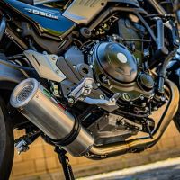 Pot echappement compatible avec Kawasaki Z 650 RS 2021-2023, M3 Inox , Silencieux homologué pour bruit, échappement complet avec catalyseur et db killer 