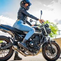 Pot echappement compatible avec Kawasaki Z 650 RS 2021-2023, Powercone Evo, Pot echappement racing, ligne complet, fourni avec collecteur spécifique, article sans homologation 
