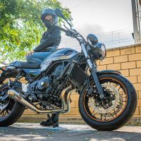 Pot echappement compatible avec Kawasaki Z 650 RS 2021-2023, Powercone Evo, Pot echappement racing, ligne complet, fourni avec collecteur spécifique, article sans homologation 