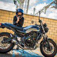 Pot echappement compatible avec Kawasaki Z 650 RS 2021-2023, Powercone Evo, Pot echappement racing, ligne complet, fourni avec collecteur spécifique, article sans homologation 