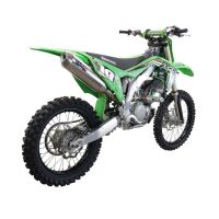 Pot echappement compatible avec Kawasaki KX 250 F 2021-2023, Pentacross Inox, Pot échappement racing, silencieux avec raccord spécifique et db killer amovible 