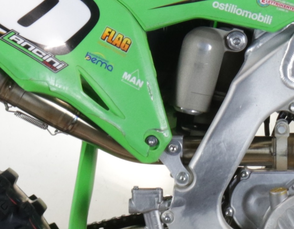 Pot echappement compatible avec Kawasaki KX 250 F 2021-2023, Pentacross Inox, Pot échappement racing, silencieux avec raccord spécifique et db killer amovible 