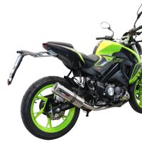 Pot echappement compatible avec Keeway Rkf 125 2018-2020, M3 Inox , Homologué et légal, système d'échappement complet avec catalyseur et db killer amovible 