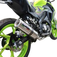 Pot echappement compatible avec Keeway Rkf 125 2018-2020, M3 Inox , Homologué et légal, système d'échappement complet avec catalyseur et db killer amovible 