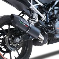 Pot echappement compatible avec Ktm Duke 125 2021-2023, Furore Evo4 Nero, Échappement légal, homologué,silencieux avec db killer amovible et tuyau de liaison spécifique 