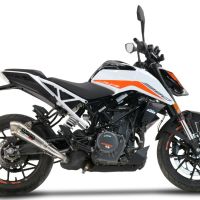 Pot echappement compatible avec Ktm Rc 390 2022-2024, Powercone Evo, Échappement légal, homologué,silencieux avec db killer amovible et tuyau de liaison spécifique 