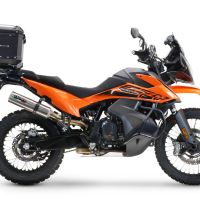 Top case en aluminium, couleur noire avec plaque spécifique incluse Top-case GPR TECH compatible avec  Husqvarna Norden 901 2022/2024 e5