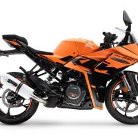 Pot echappement compatible avec Ktm Rc 390 2022-2024, Albus Evo4, Échappement légal, homologué,silencieux avec db killer amovible et tuyau de liaison spécifique 