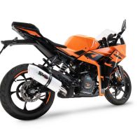 Pot echappement compatible avec Ktm Rc 390 2022-2024, Albus Evo4, Échappement légal, homologué,silencieux avec db killer amovible et tuyau de liaison spécifique 