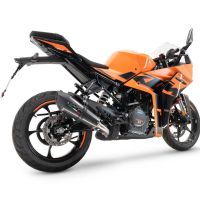 GPR pot echappement compatible avec  Ktm Rc 390 2022-2024, New Grand Prix Evo Titanium, Échappement légal, homologué,silencieux avec db killer amovible et tuyau de liaison spécifique 