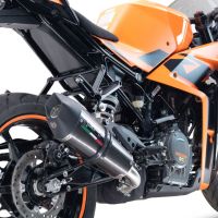 GPR pot echappement compatible avec  Ktm Rc 390 2022-2024, New Grand Prix Evo Titanium, Échappement légal, homologué,silencieux avec db killer amovible et tuyau de liaison spécifique 