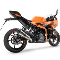 Pot echappement compatible avec Ktm Rc 125 2021-2024, M3 Inox , Échappement légal, homologué,silencieux avec db killer amovible et tuyau de liaison spécifique 