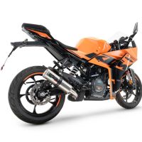 Pot echappement compatible avec Ktm Rc 125 2021-2024, M3 Inox , Pot échappement racing, avec les tuyaux de liaison, article sans homologation 