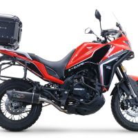 Top case en aluminium, couleur noire avec plaque spécifique incluse GPR TECH compatible avec  Moto Morini X-CAPE 650 2021/2024 e5