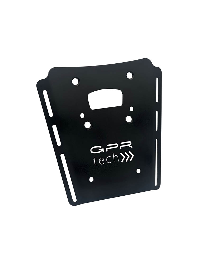 Top case en aluminium, couleur argent avec plaque spécifique incluse GPR TECH compatible avec  Moto Morini X-CAPE 650 2021/2024 e5