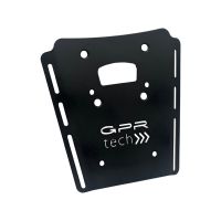 Top case en aluminium, couleur argent avec plaque spécifique incluse GPR TECH compatible avec  Moto Morini X-CAPE 650 2021/2024 e5