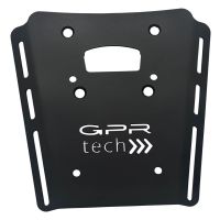 Top case en aluminium, couleur argent avec plaque spécifique incluse GPR TECH compatible avec  Moto Morini X-CAPE 650 2021/2024 e5