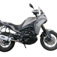 Pot echappement compatible avec Moto Morini X-CAPE 650 2021-2024, Albus Evo4, Pot échappement homologué et légal, silencieux avec mi-collecteur, db killer amovible et catalyseur 