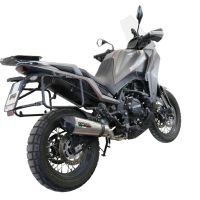 GPR pot echappement compatible avec  Moto Morini X-CAPE 650 2021-2024, New Grand Prix Evo Titanium, Pot échappement homologué et légal, silencieux avec mi-collecteur, db killer amovible et catalyseur 