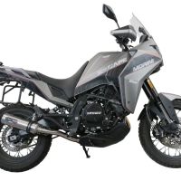 Pot echappement compatible avec Moto Morini X-CAPE 650 2021-2024, M3 Inox , Pot échappement homologué et légal, silencieux avec mi-collecteur, db killer amovible et catalyseur 