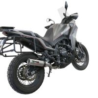 Pot echappement compatible avec Moto Morini X-CAPE 650 2021-2024, M3 Inox , Pot échappement homologué et légal, silencieux avec mi-collecteur, db killer amovible et catalyseur 
