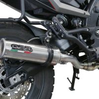 Pot echappement compatible avec Moto Morini X-CAPE 650 2021-2024, M3 Inox , Pot échappement homologué et légal, silencieux avec mi-collecteur, db killer amovible et catalyseur 